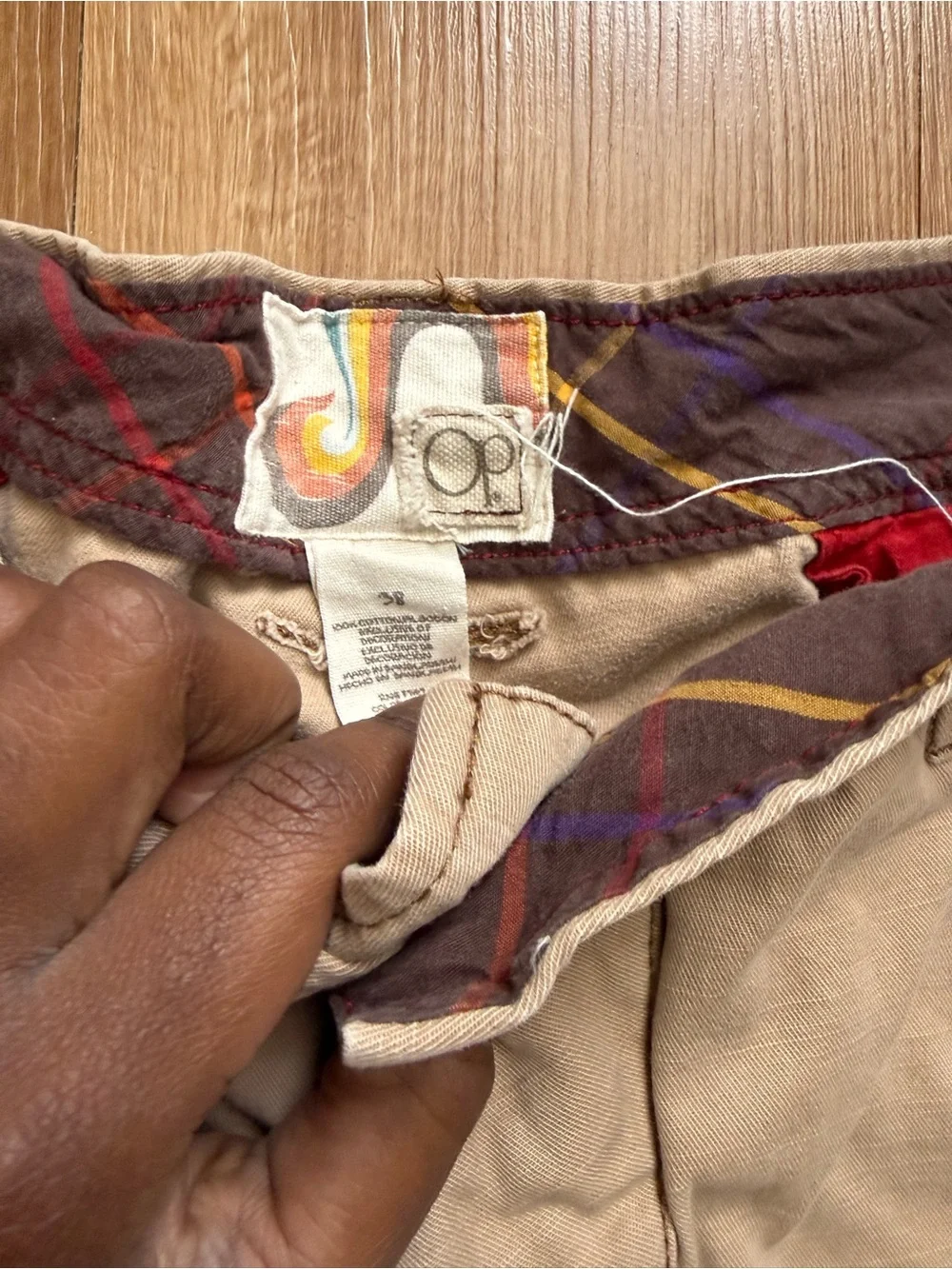 OP Khaki Cargo Shorts with Multi-Pocket Design